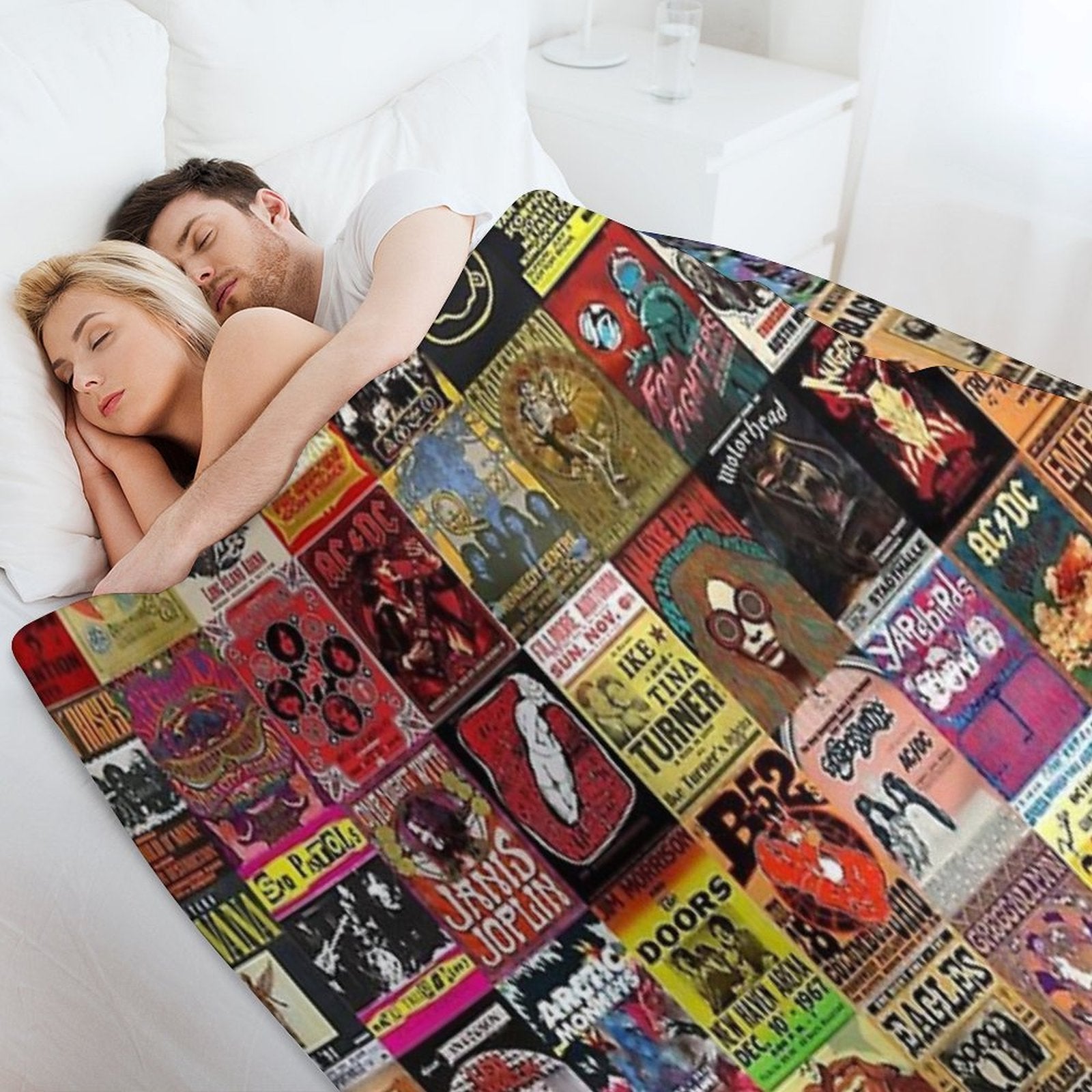 Rock Band Gift-ready Throw Blanket