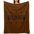 Chocolate Bourbon Biscuit Sustainable Throw Blanket