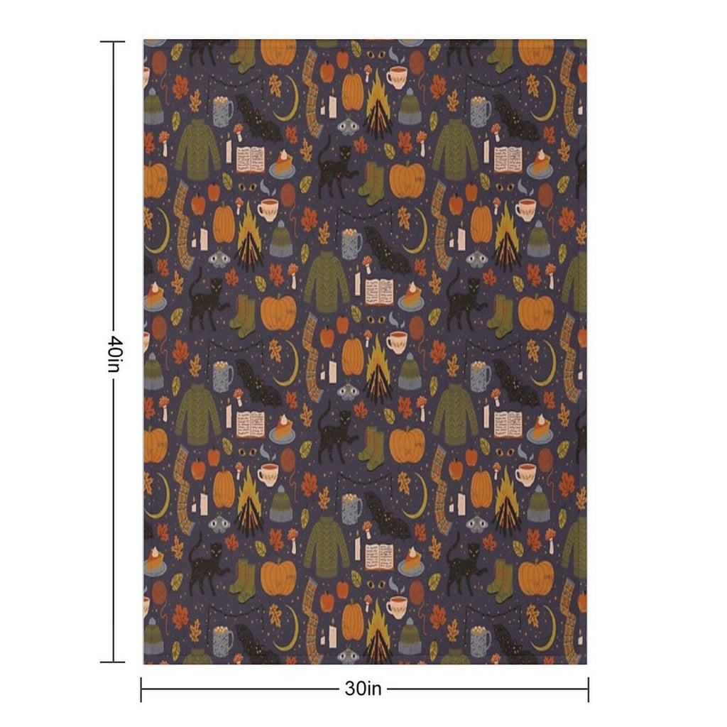 Autumn Nights Comfort Throw Blanket