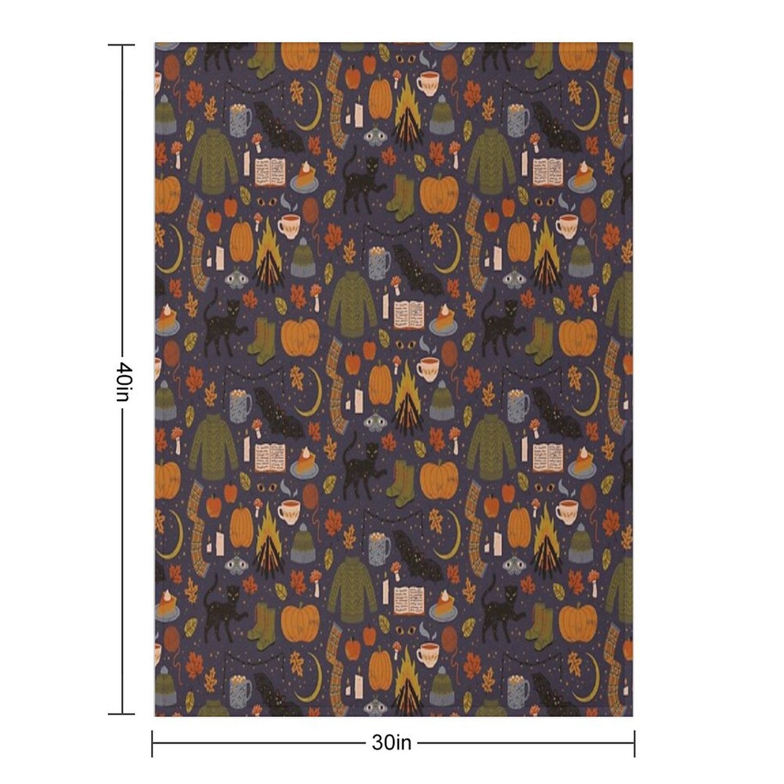 Autumn Nights Comfort Throw Blanket
