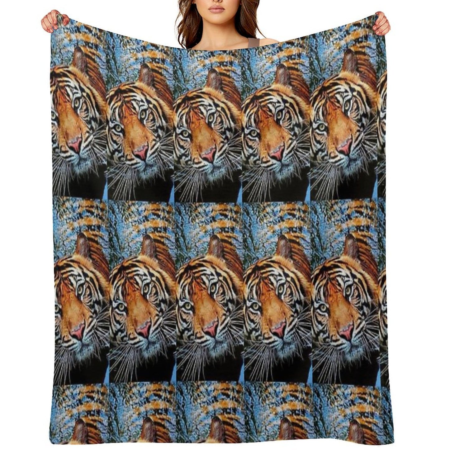 Beautiful Tigers Taking A Bathe in The Cool White Waters Are Absolutely Amazing Shrink-resistant Throw Blanket