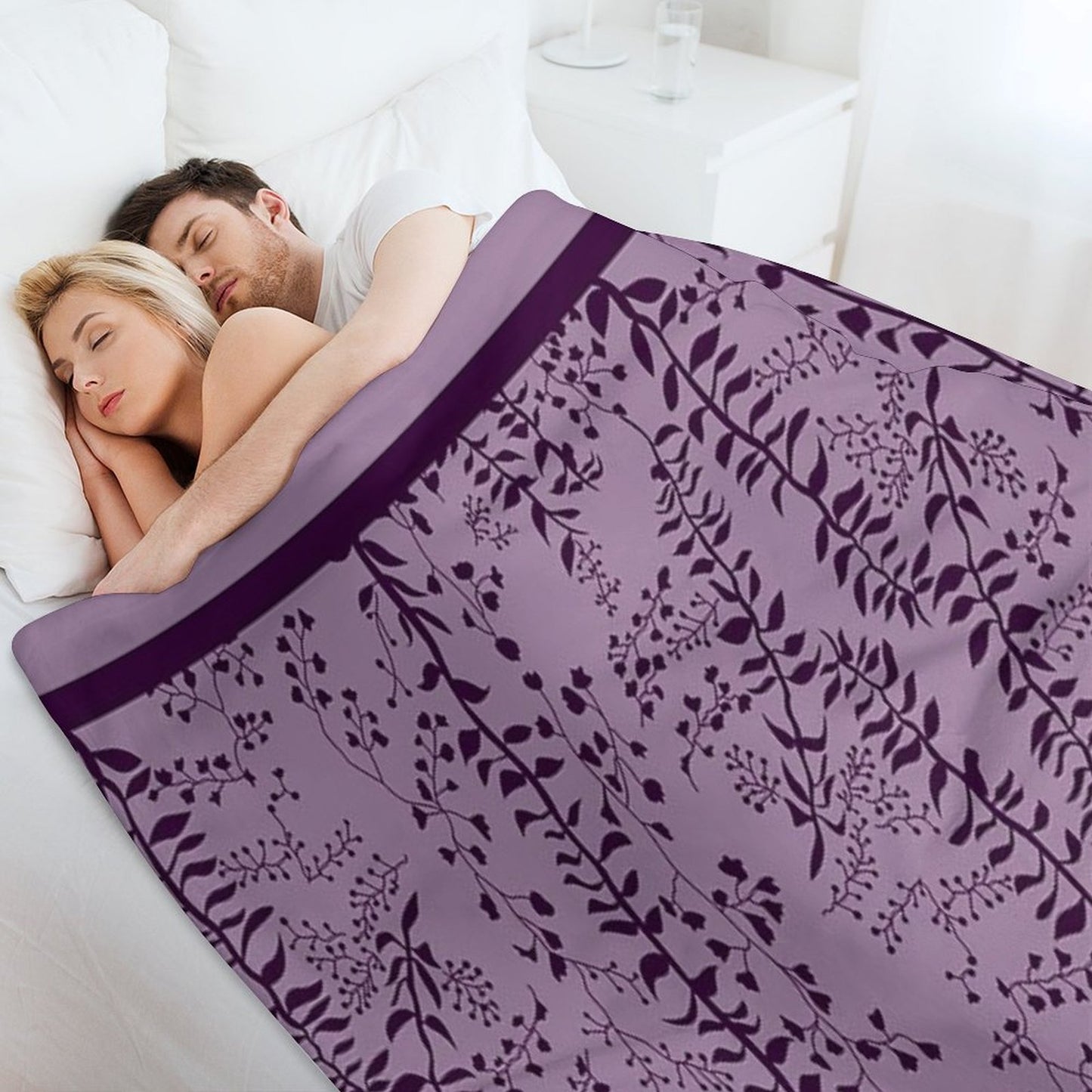 Bella Swan's Comforter Set Replica  Purples Cool - Version 2  Twilight Saga Fanart Quick-dry Throw Blanket