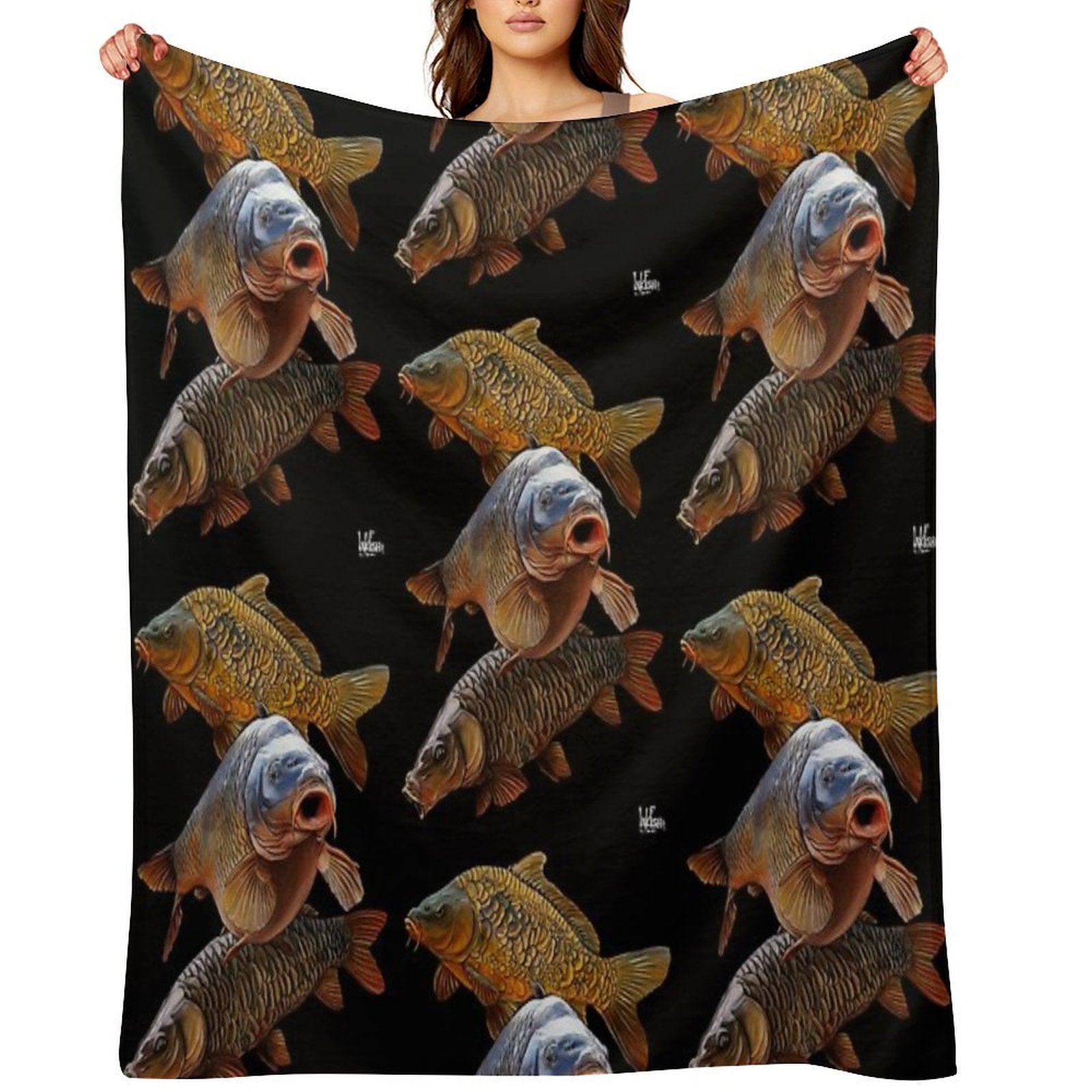 Carp Gang 1 Velvety-soft Throw Blanket