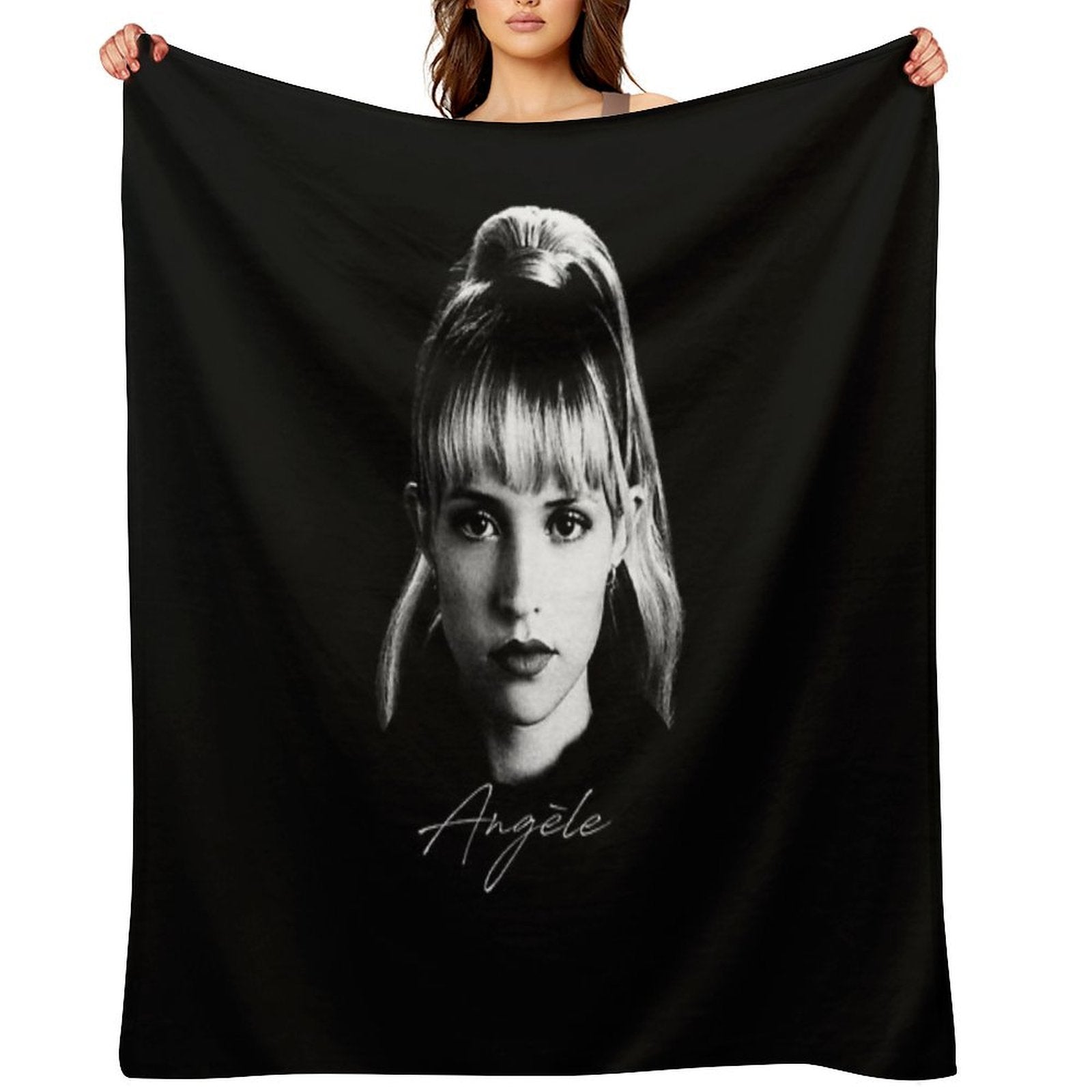 Angèle - Portrait Durable Throw Blanket
