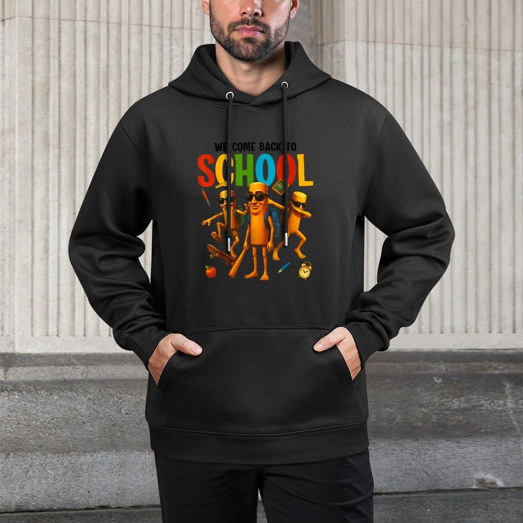 Tung Tung Sahur Back to School Brainrot Meme Boys Girls Kid Shrink-Resistant Hoodie