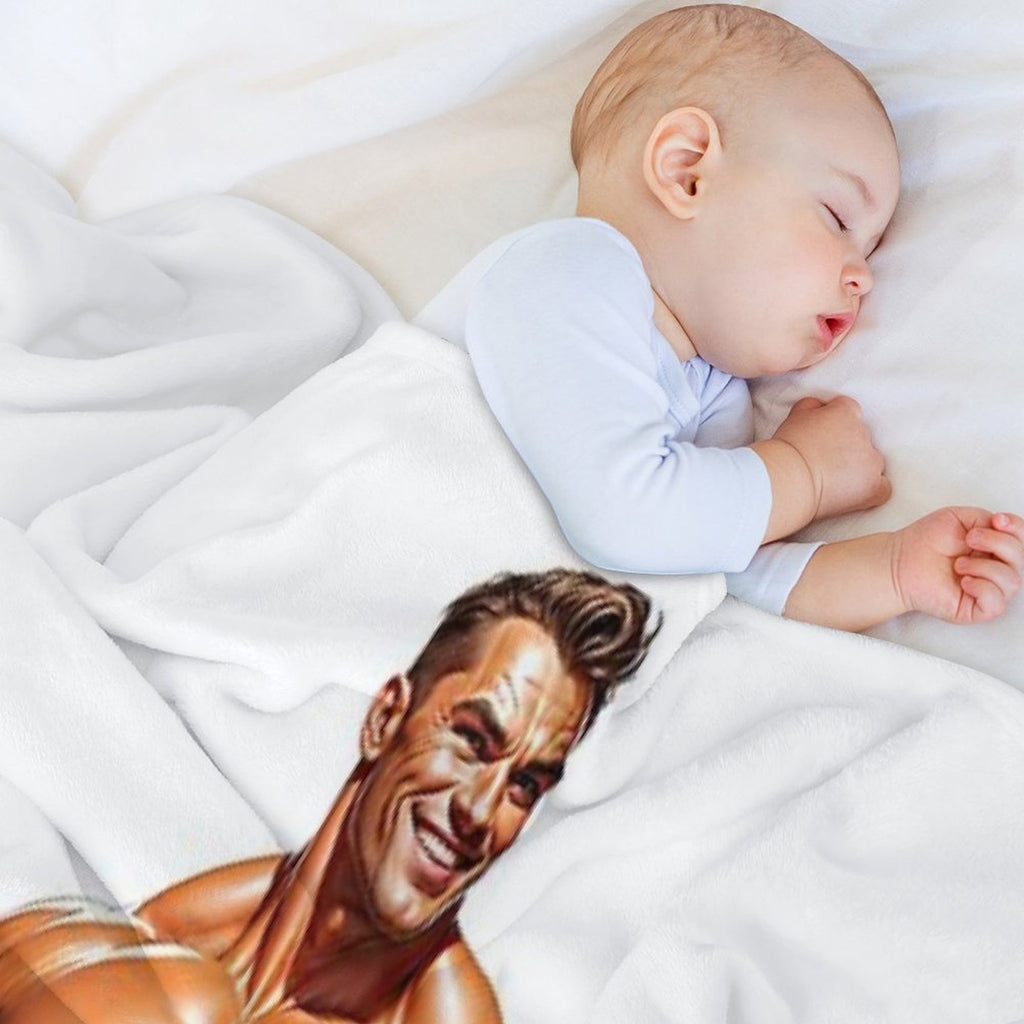 New Series Bodybuilder Sticker #91 Wrinkle-free Throw Blanket