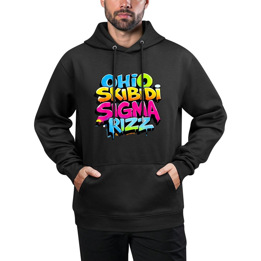 Skibidi Rizz Ohio Sigma Funny Rizzler Gift Graffiti Versatile Streetwear Hoodie