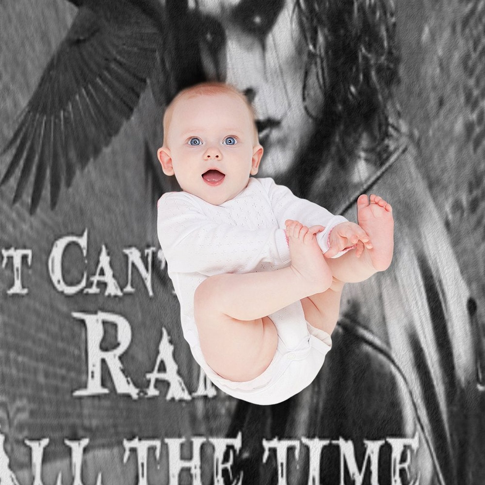 Can't Rain All The Time Easy Care Throw Blanket