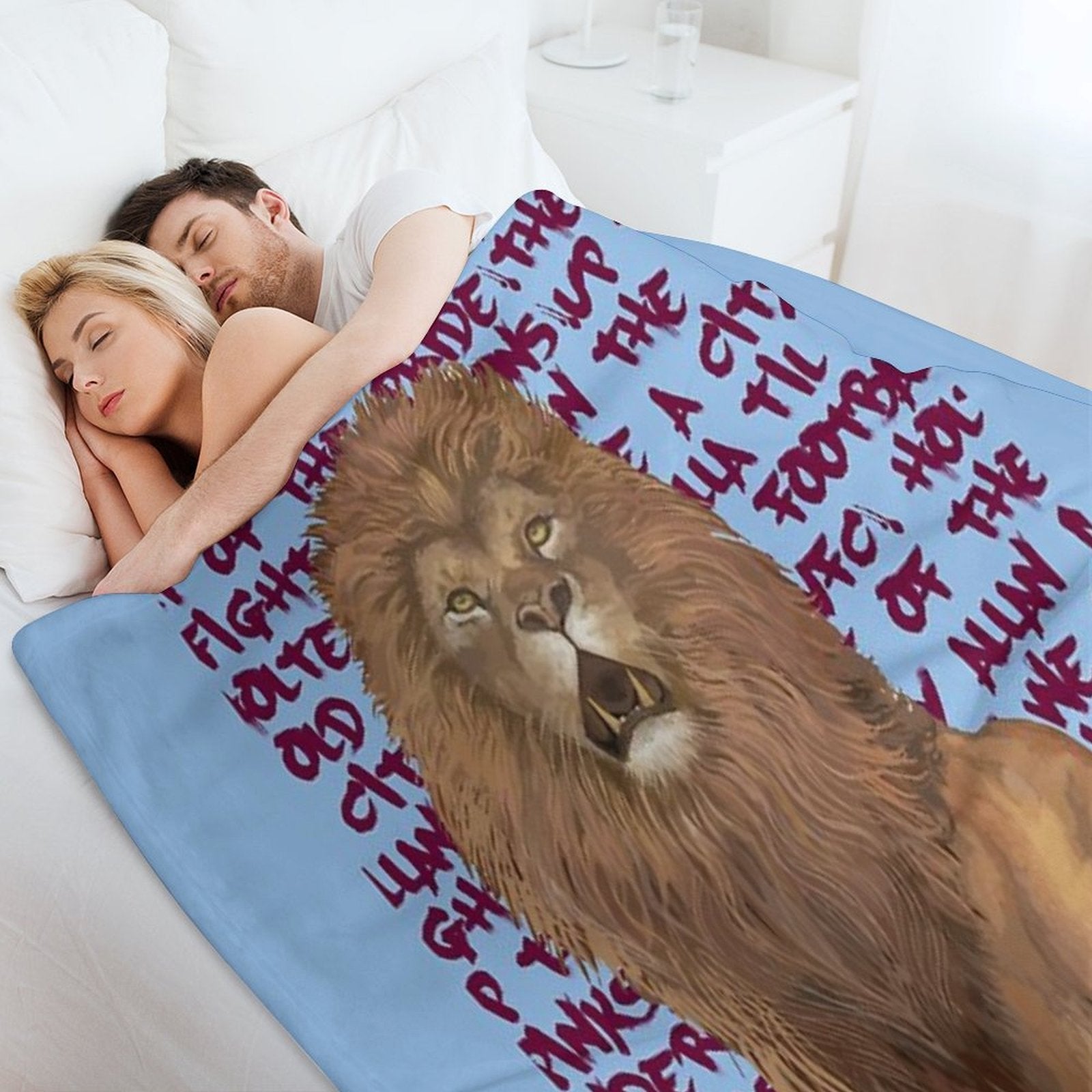 Rampant Lion AVFC Plush Throw Blanket
