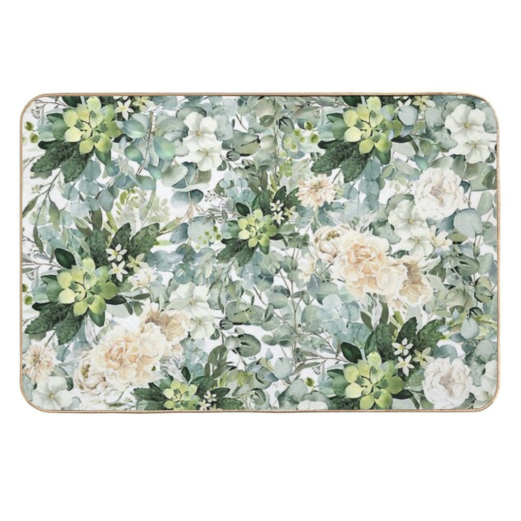Foliage Burst  Easy To Clean Bath Mat