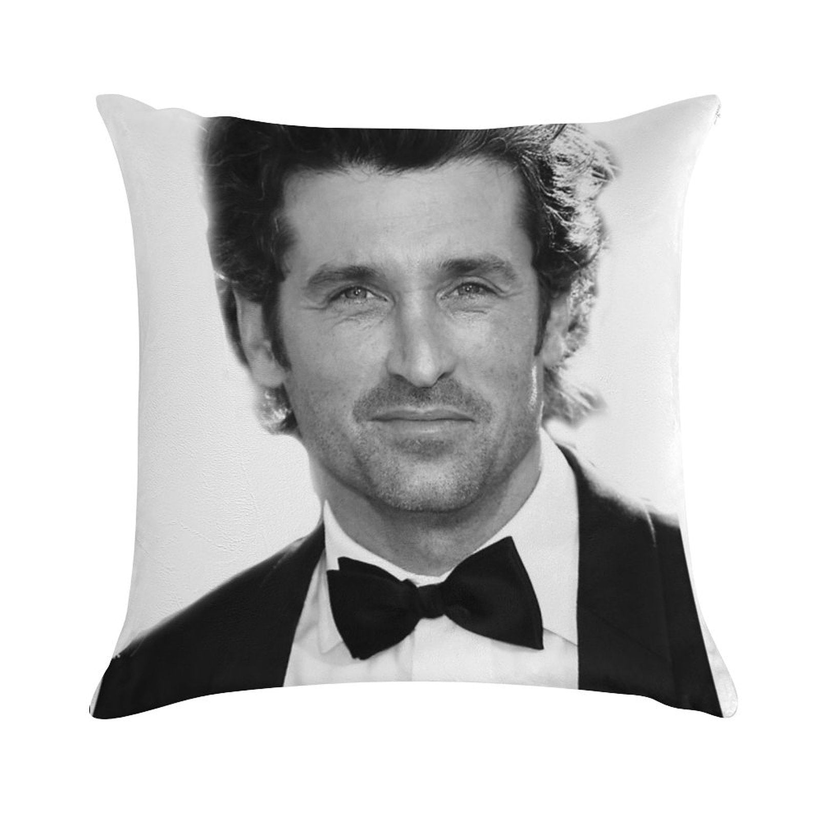 Patrick Dempsey Soft Fade-Resistant Throw Pillow