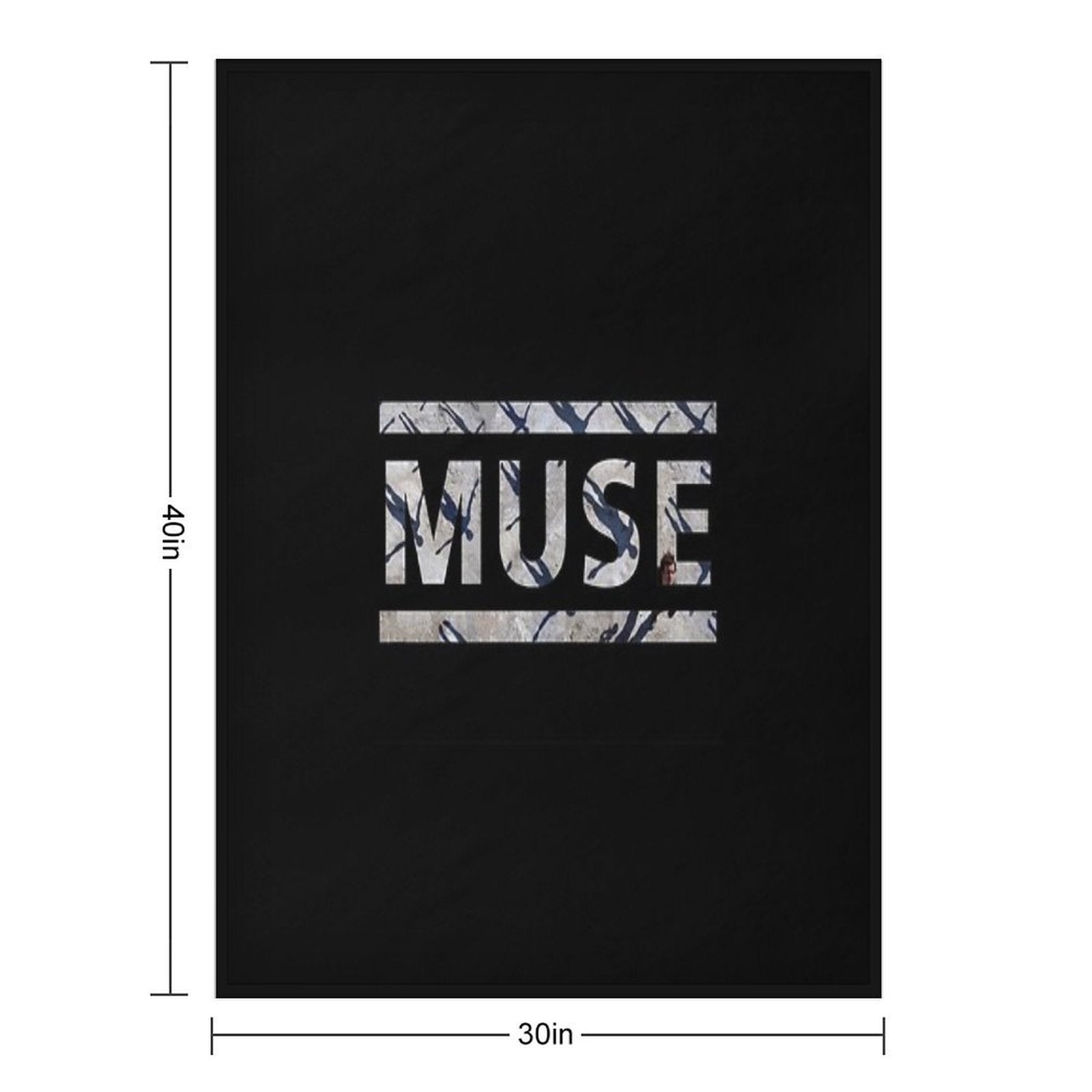 Absolution Muse Cover Logo Compact Throw Blanket