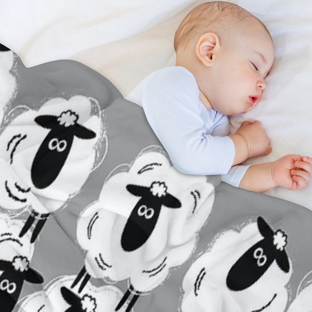 Black Sheep #1 - By Sheep Well Wrinkle-free Throw Blanket