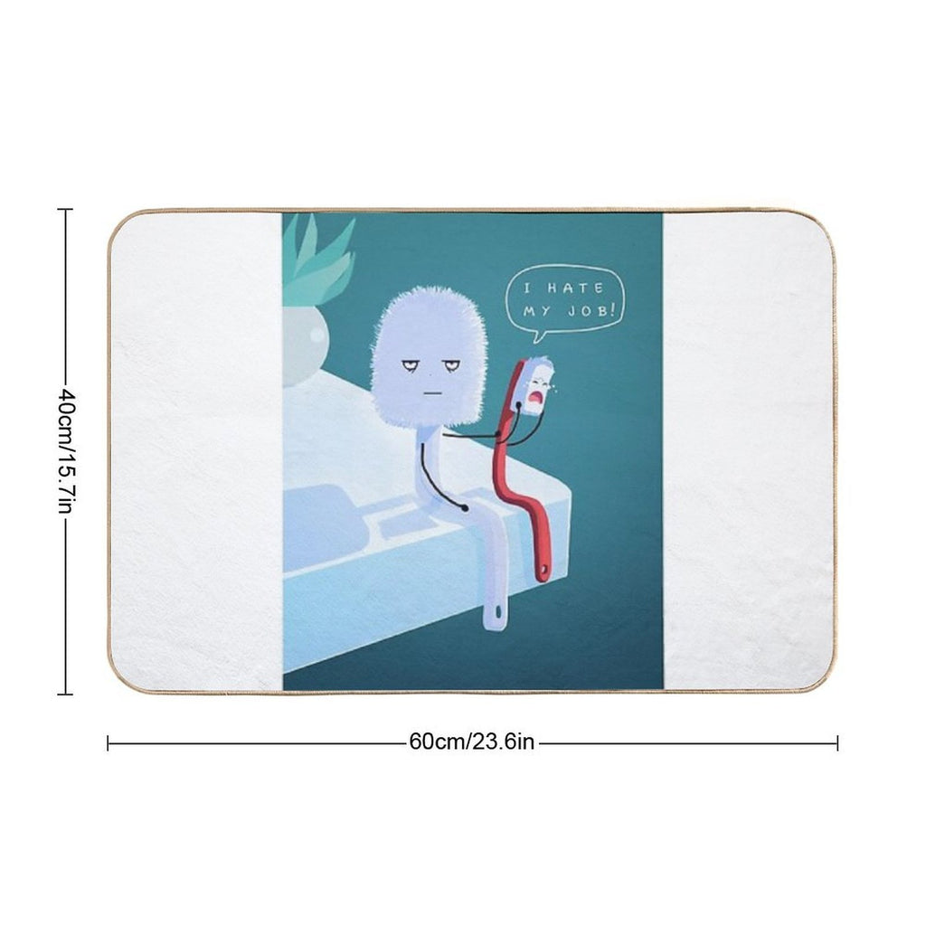 I Hate My Job  Versatile Bath Mat