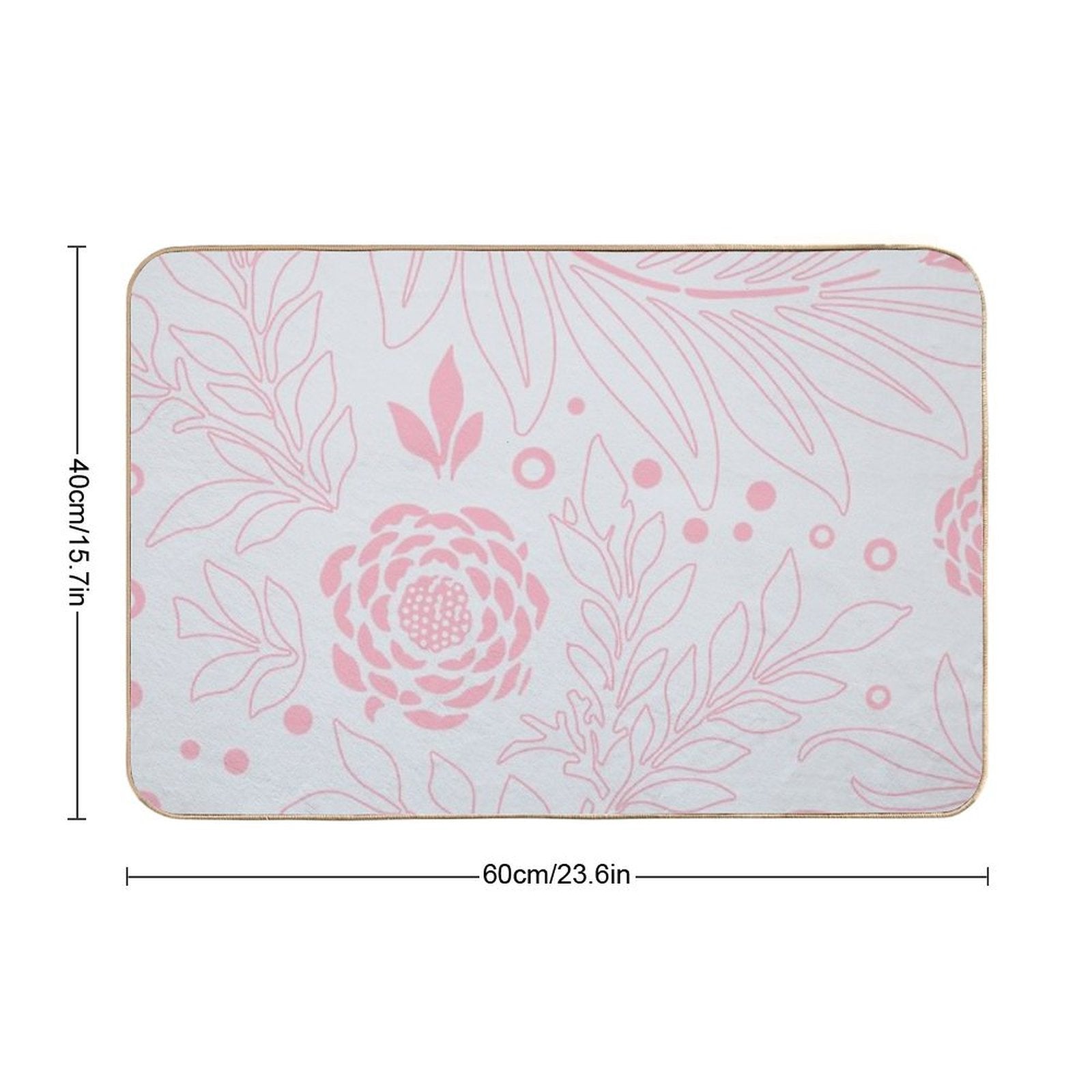 Floral Design 21  Dirt-Trapping Bath Mat