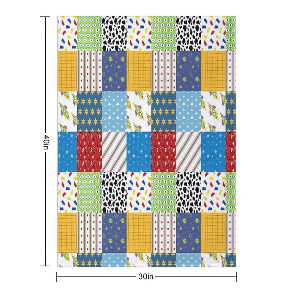 Andy's Room Quilt Eco-conscious Throw Blanket