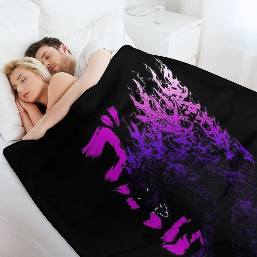 Gojira Millenium Godzilla 2000 Minus 1 Shin Black Light Travel-friendly Throw Blanket