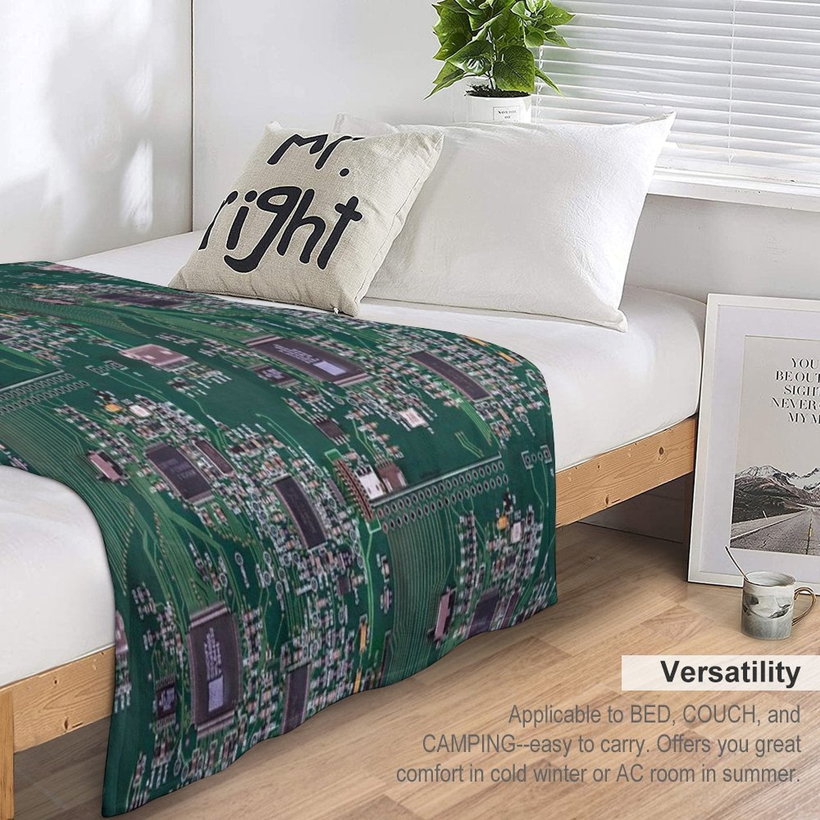 Circuit Board Gift-ready Throw Blanket