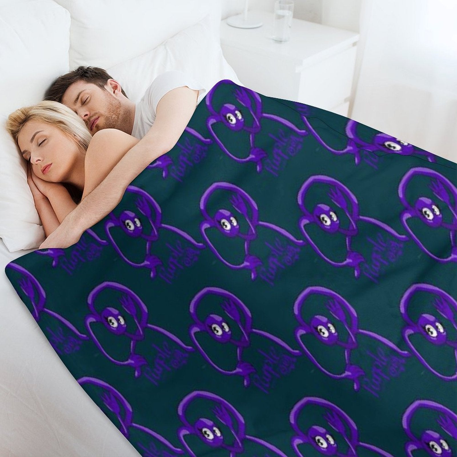 Rainbow Friends Purple (Friendly) Comfort Throw Blanket