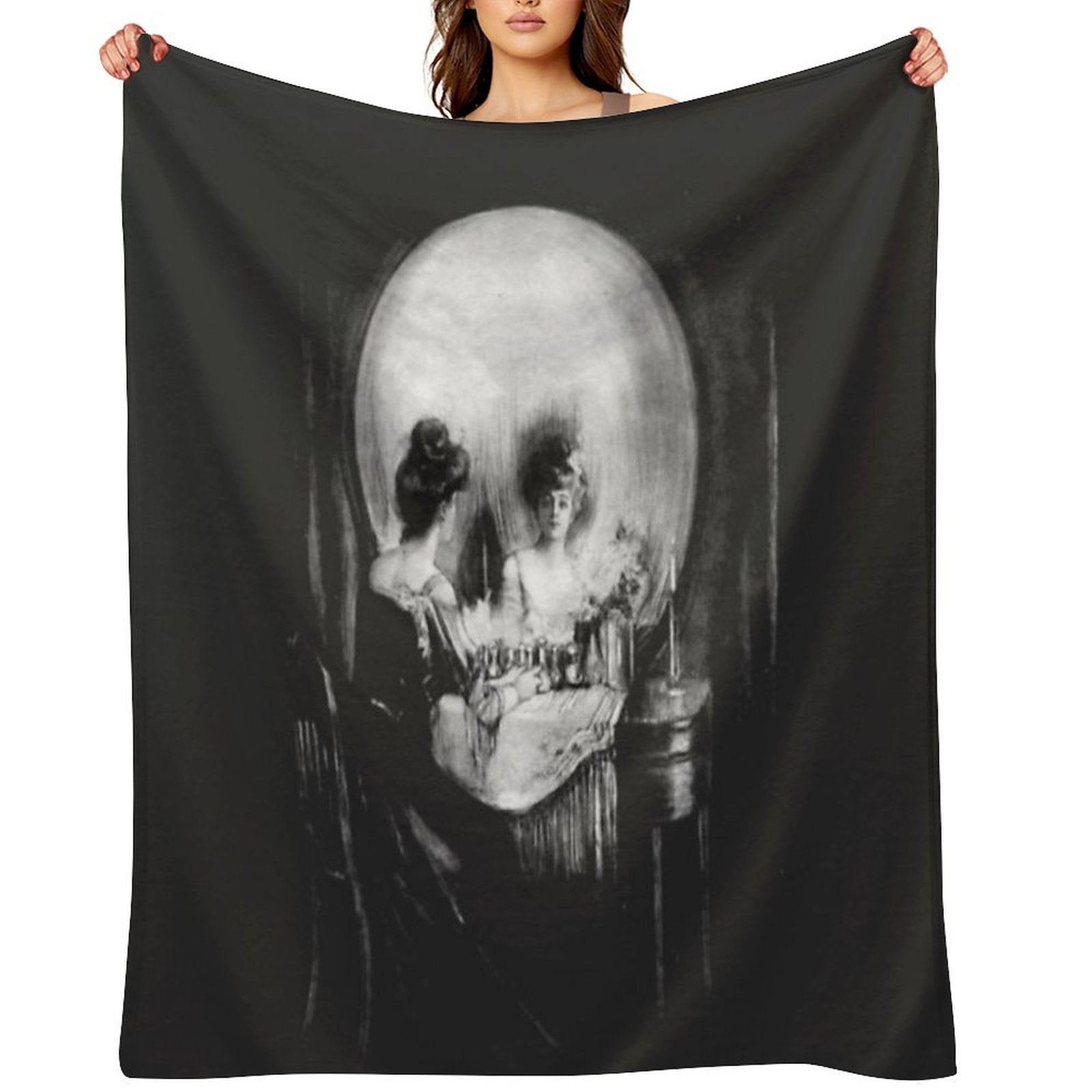 All Is Vanity Sustainable Throw Blanket