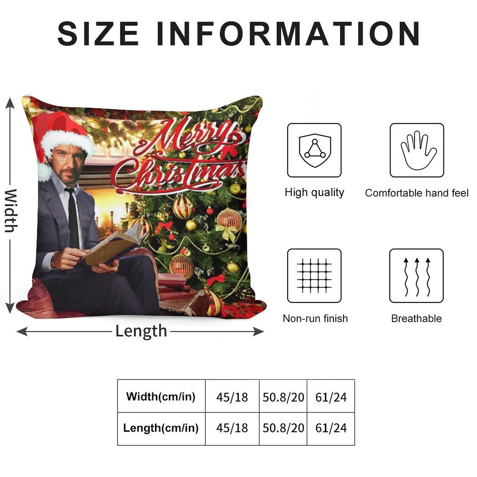 Die Hard Hans Gruber Merry Christmas Soft Bedroom Essential Throw Pillow