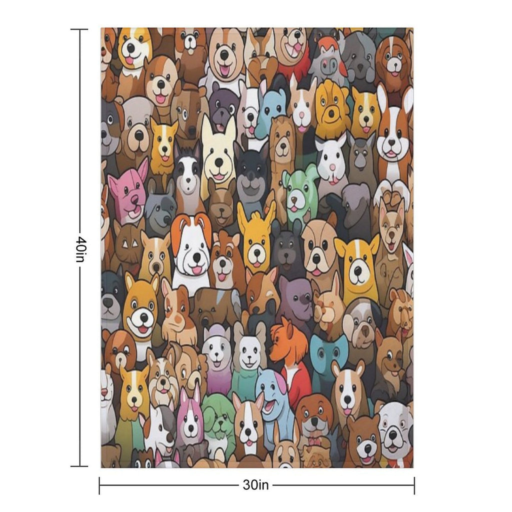 Dogs on Patrol Premium Throw Blanket