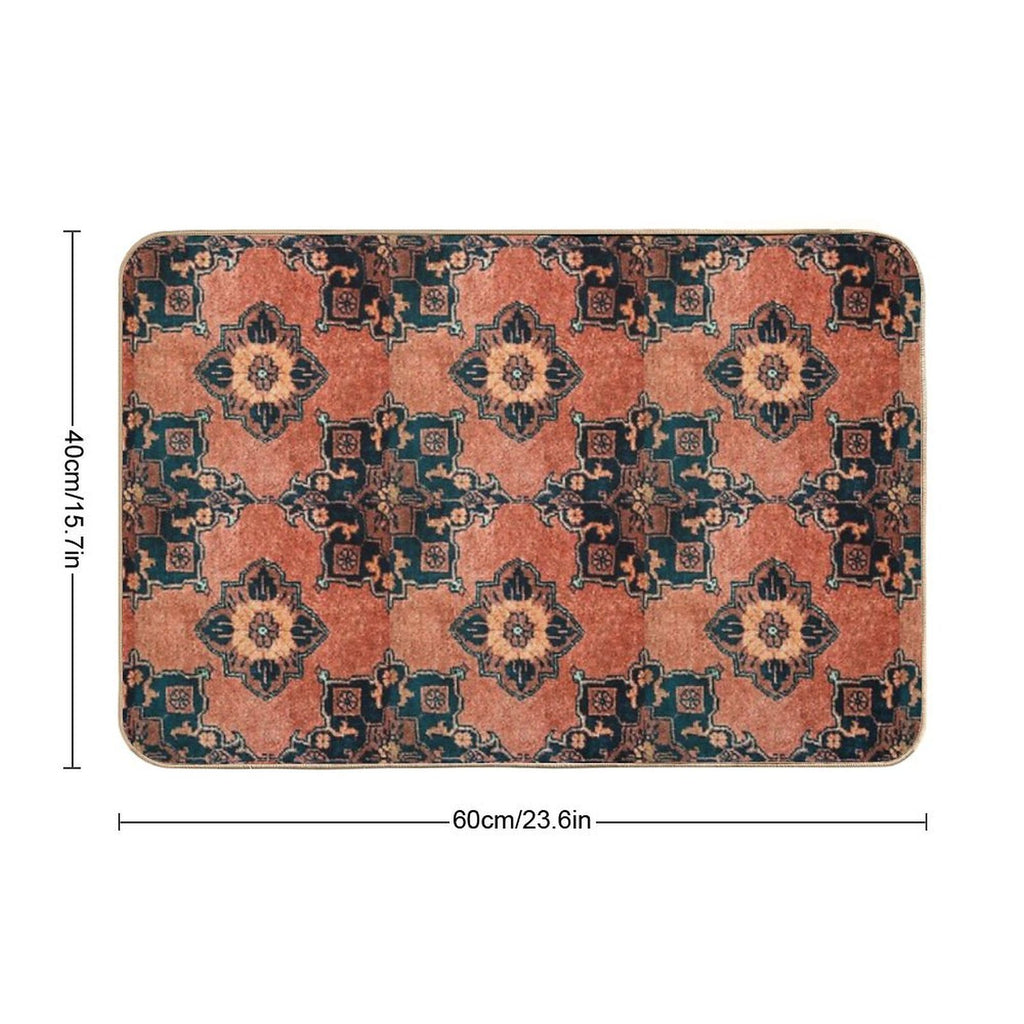 Oriental Turkish Antique Vintage Kilim Rug  Non-Slip Bath Mat
