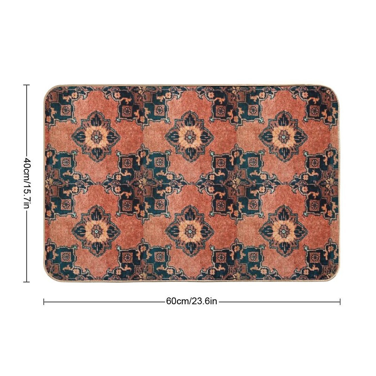 Oriental Turkish Antique Vintage Kilim Rug  Non-Slip Bath Mat