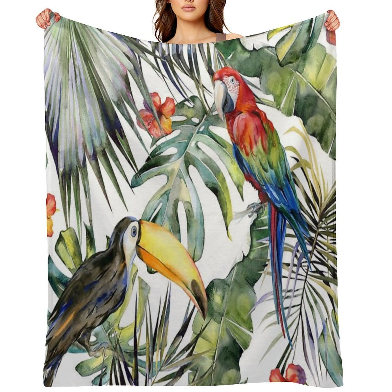 TROPICAL JUNGLE Versatility Throw Blanket