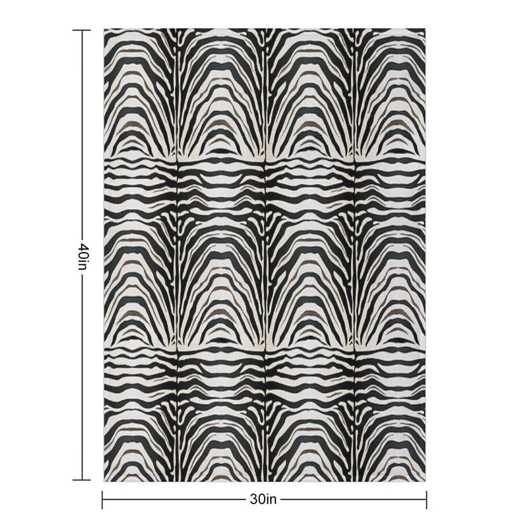 Zebra Print All-season Throw Blanket
