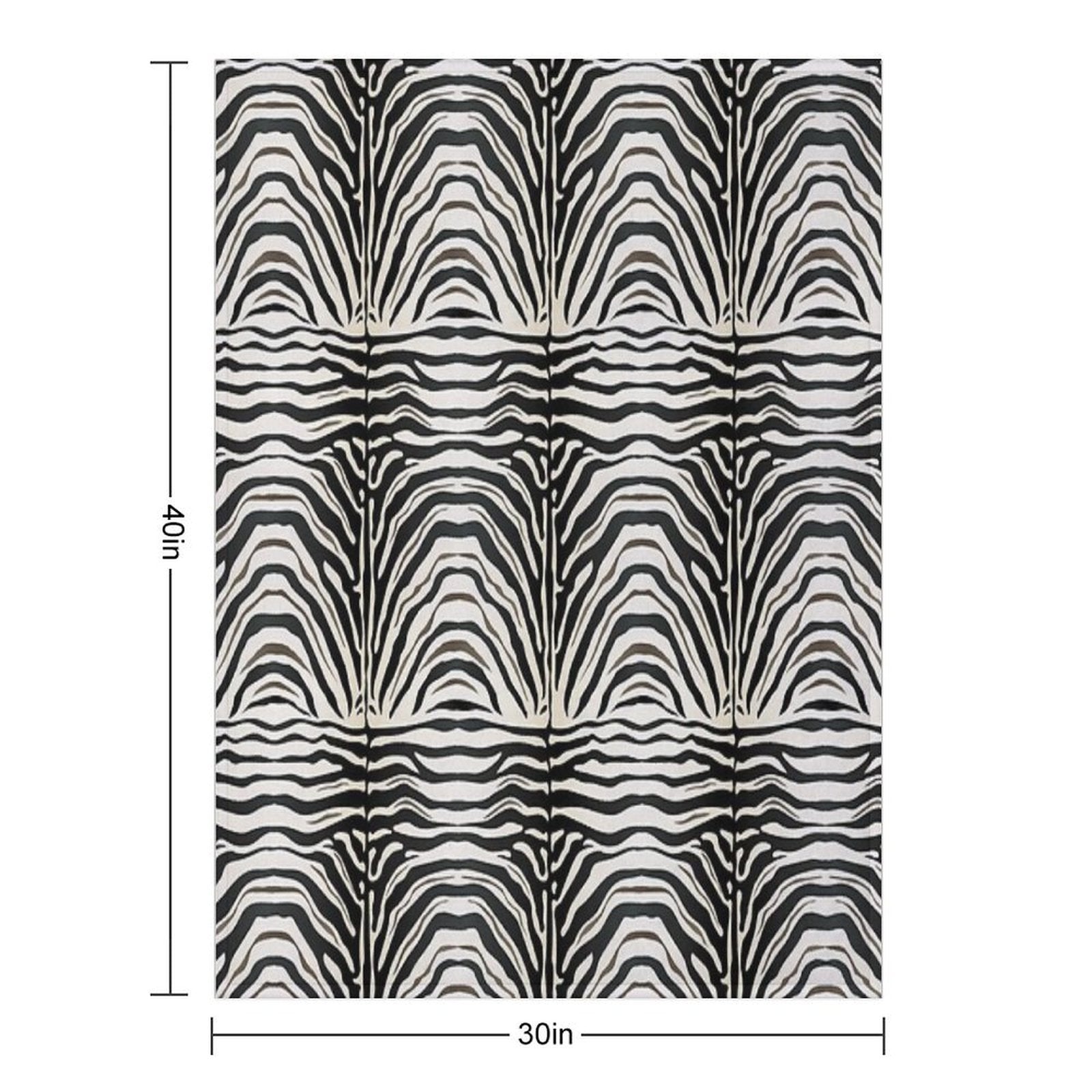 Zebra Print All-season Throw Blanket