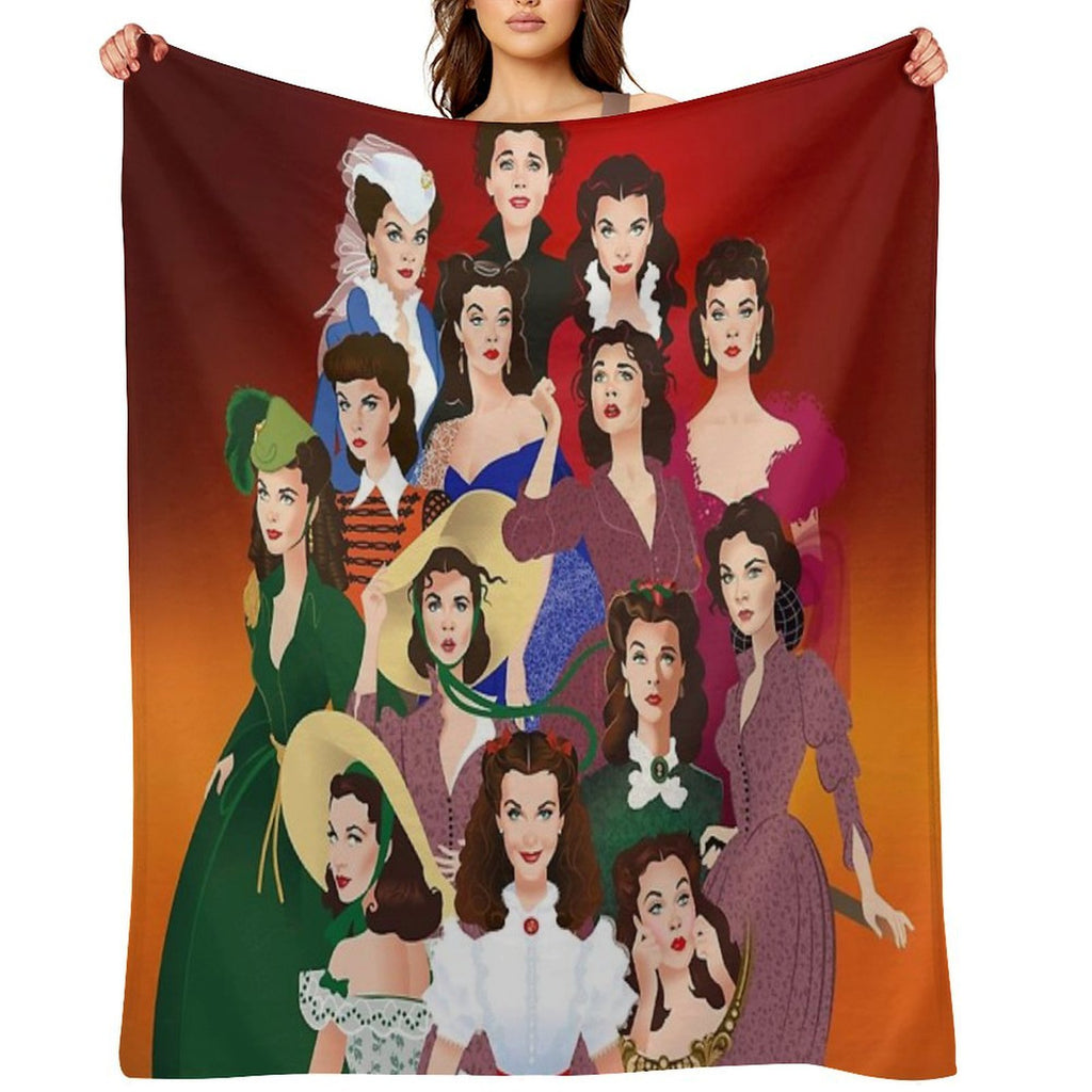 Scarlett O'Hara Compact Throw Blanket