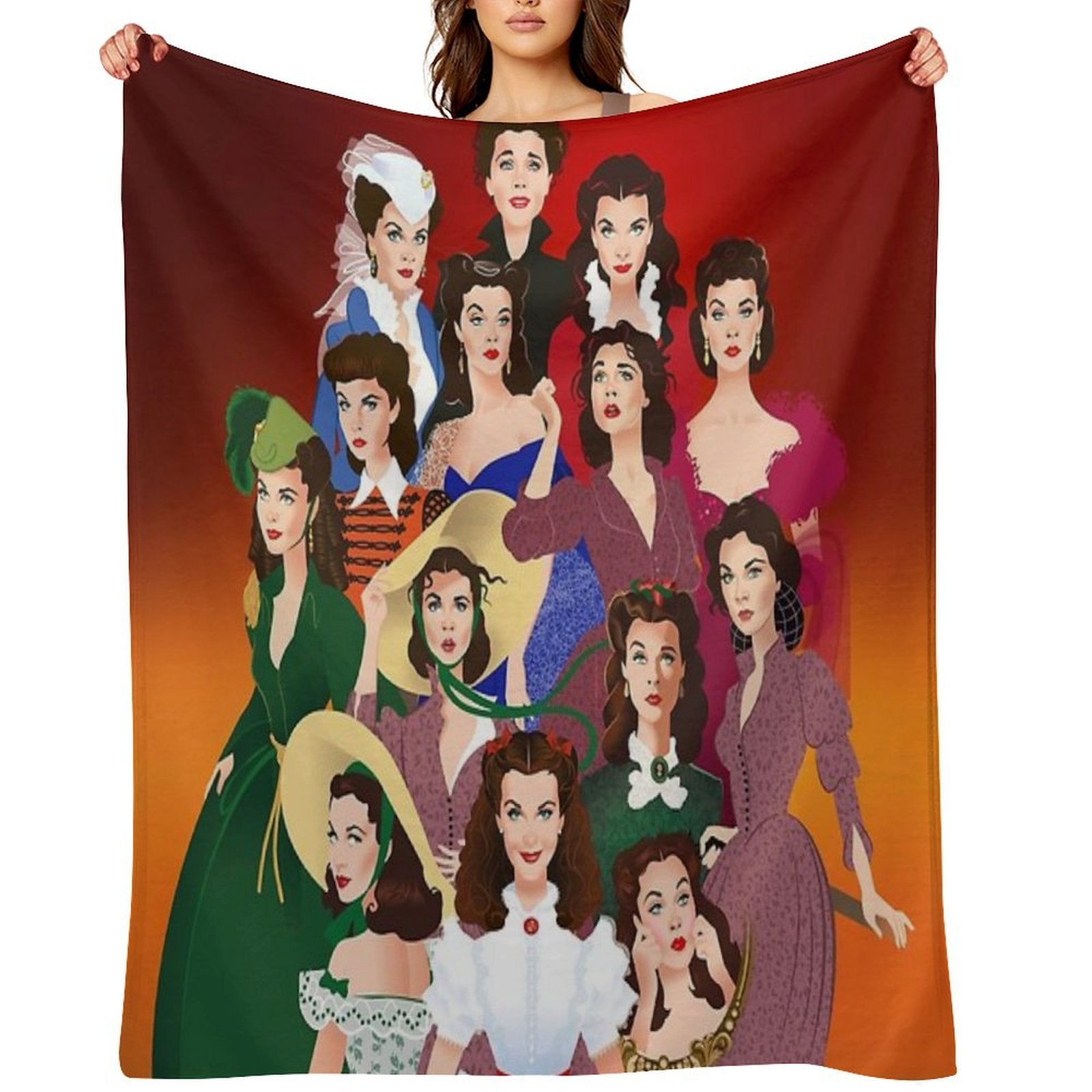 Scarlett O'Hara Compact Throw Blanket