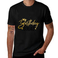 Birthday Squad Funny Birthday Party Team Men Women Kids Crew  Rolled Sleeves T-Shirt