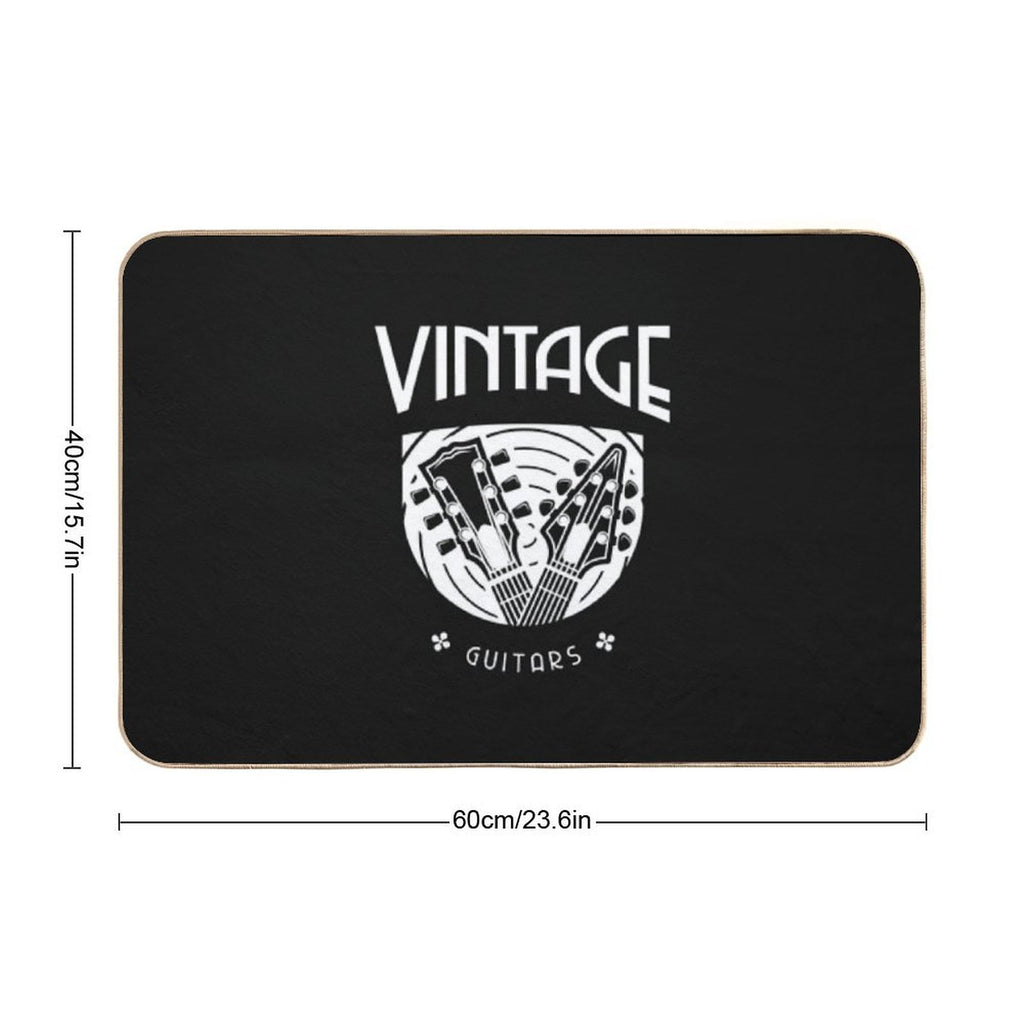 Vintage Guitars  Eco-Friendly Bath Mat