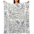 Mathematics Formulas And Numbers Durable Throw Blanket