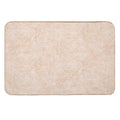 Delicate Peony Flowers on A Pastel Textured Creamy Tan Pattern  Odorless Bath Mat