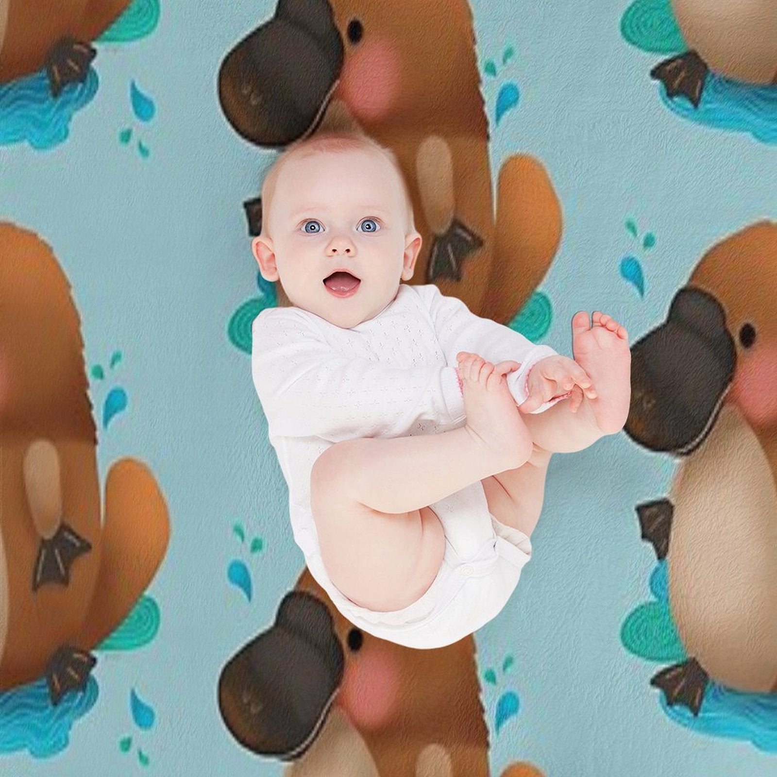 Platypus Puggle Versatility Throw Blanket
