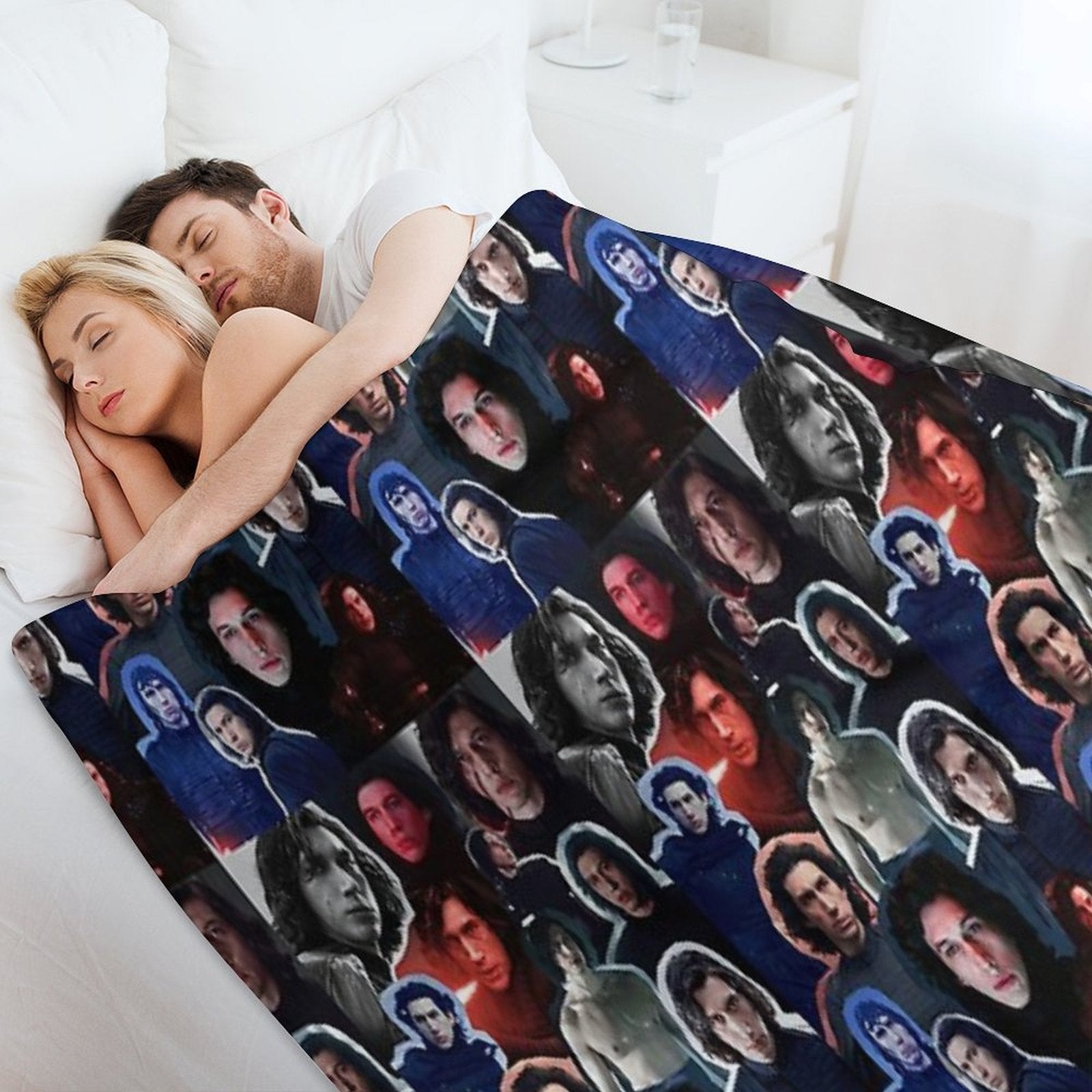 Adam Driver As BenKylo Collage Edit Anti-pilling Throw Blanket