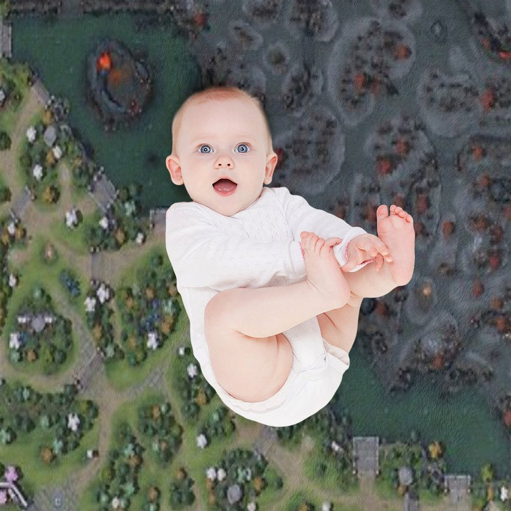 DOTA 2 Mini Map Full Zoomed Out, Classic Version Wrinkle-free Throw Blanket
