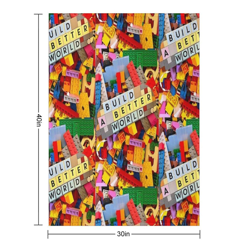 Build A Better World Plush Throw Blanket