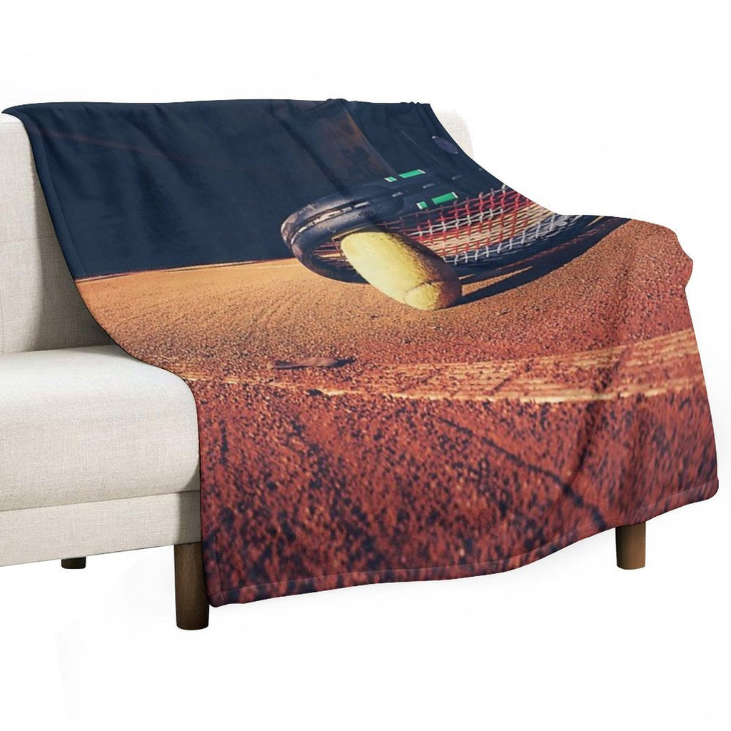 Tennis Ball Durable Throw Blanket