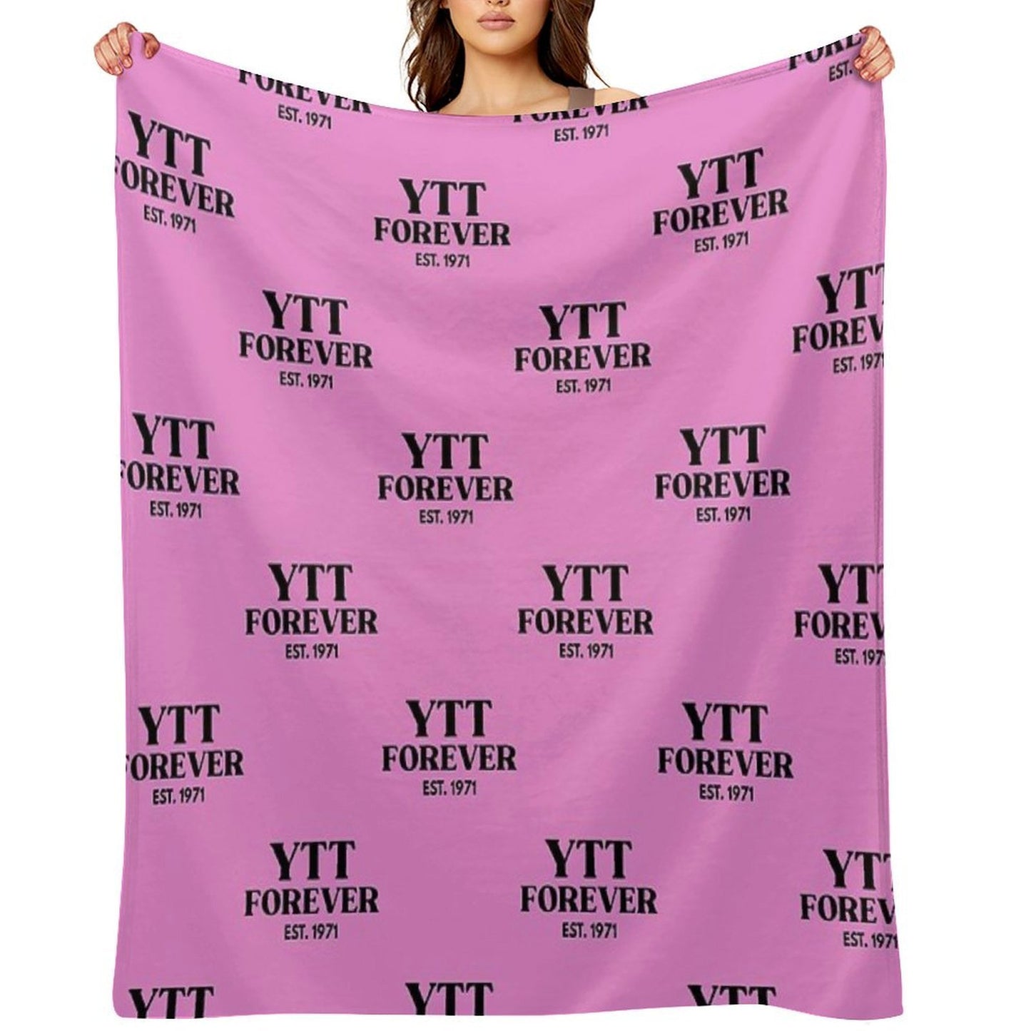 YTT FOREVER EST. 1971 Wrinkle-free Throw Blanket
