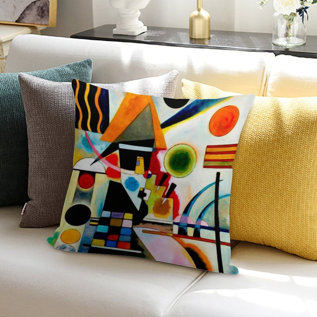 Kandinsky - Swinging Soft Anti-Pilling Throw Pillow