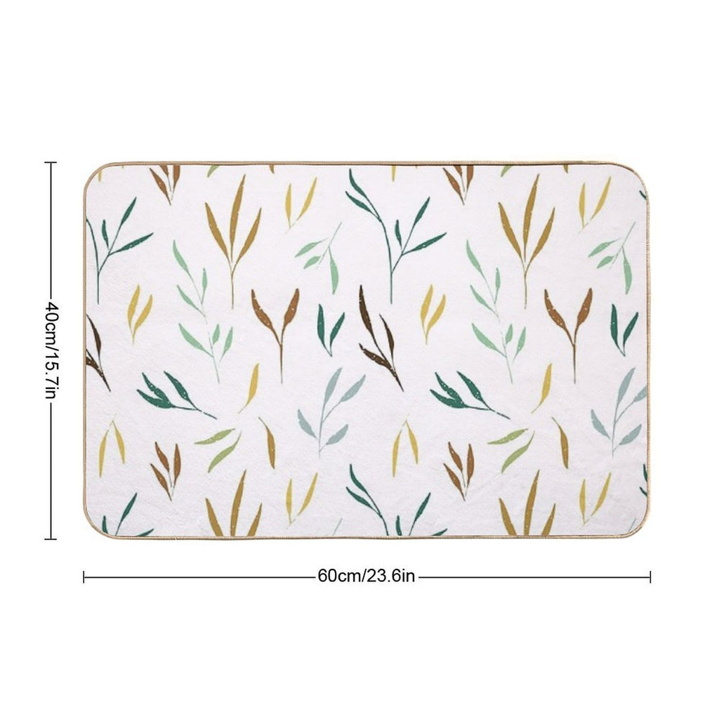 Colorful Branches  Easy Maintenance Bath Mat