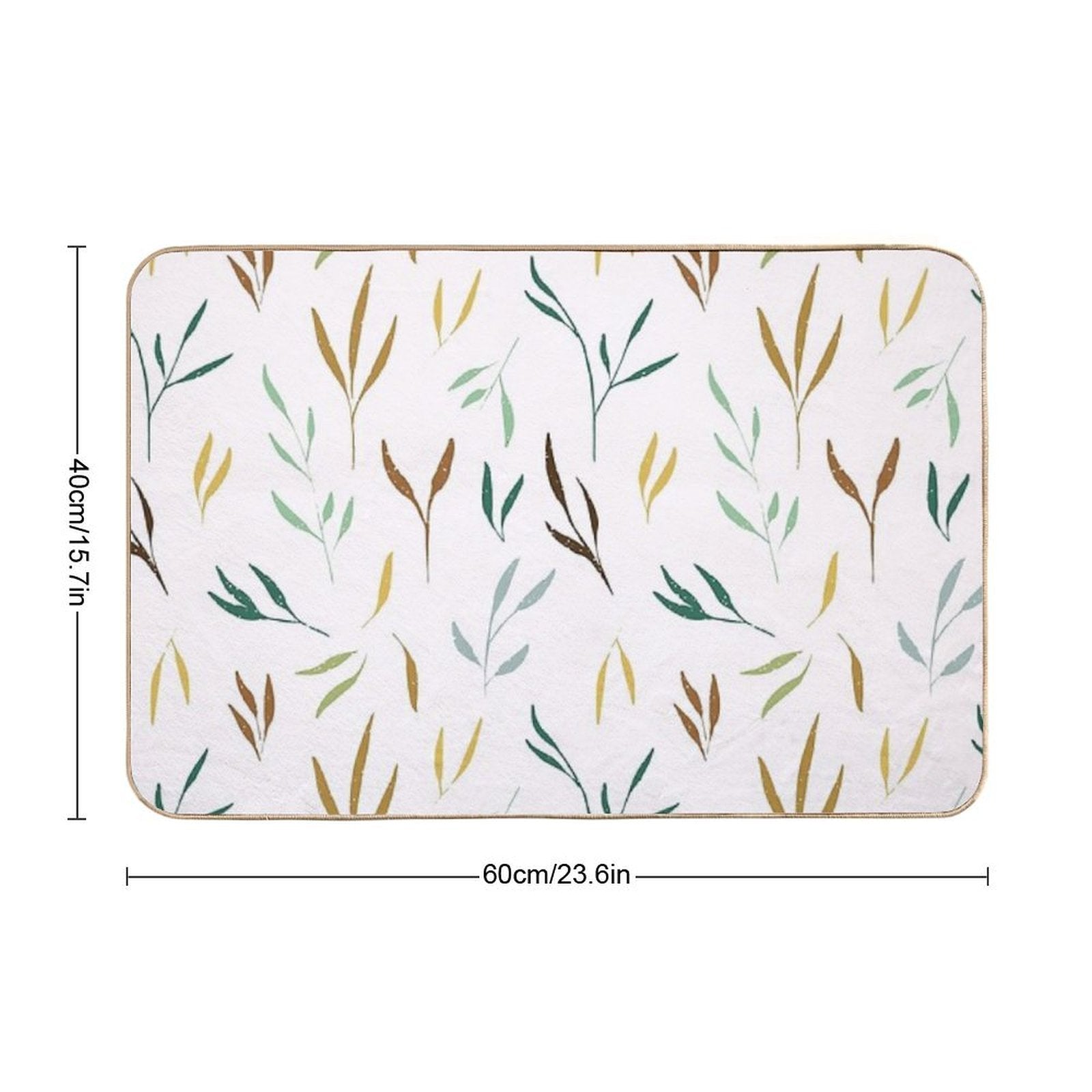Colorful Branches  Easy Maintenance Bath Mat