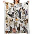 Dog Lovers Anti-pilling Throw Blanket