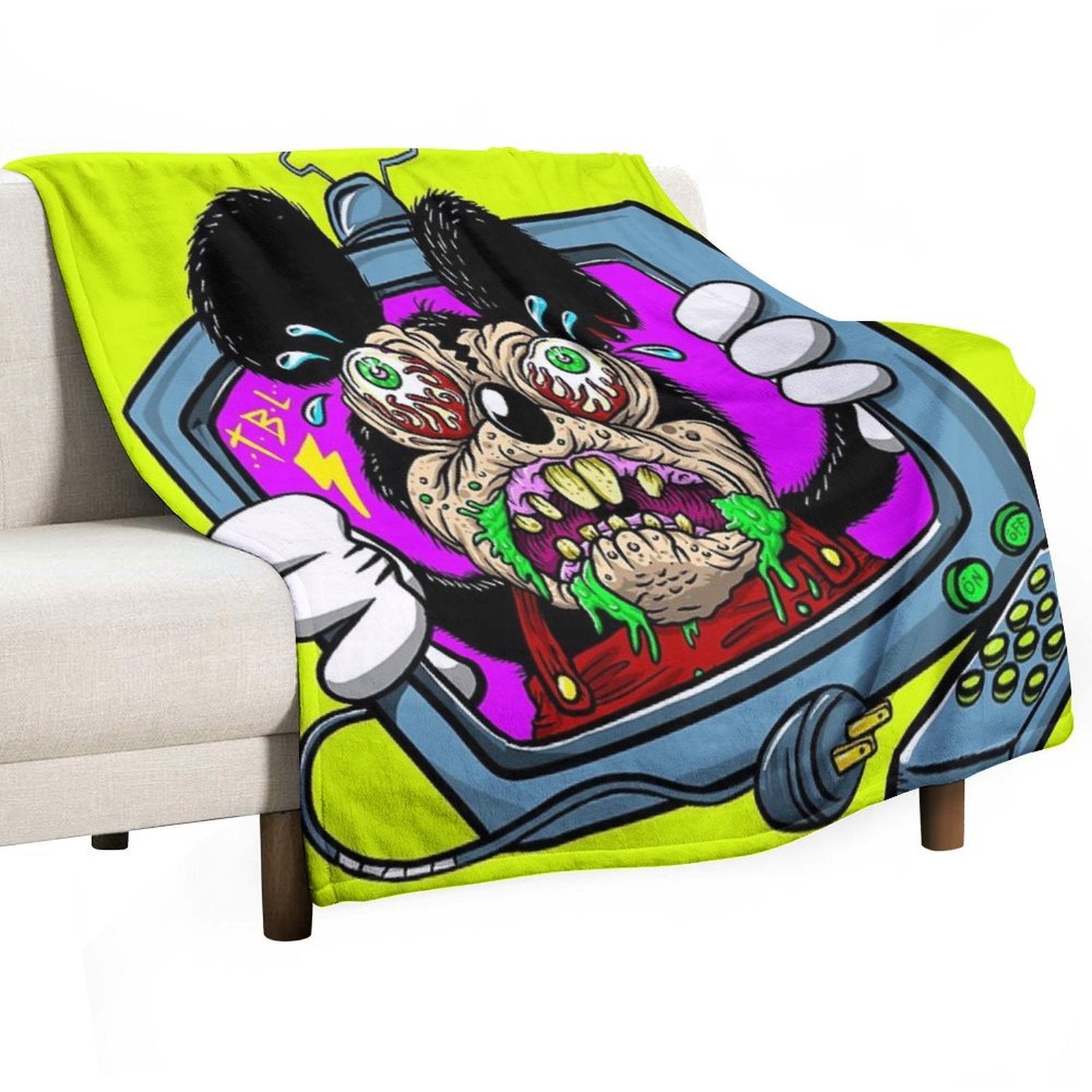 Cartoon Rodent Machine-washable Throw Blanket