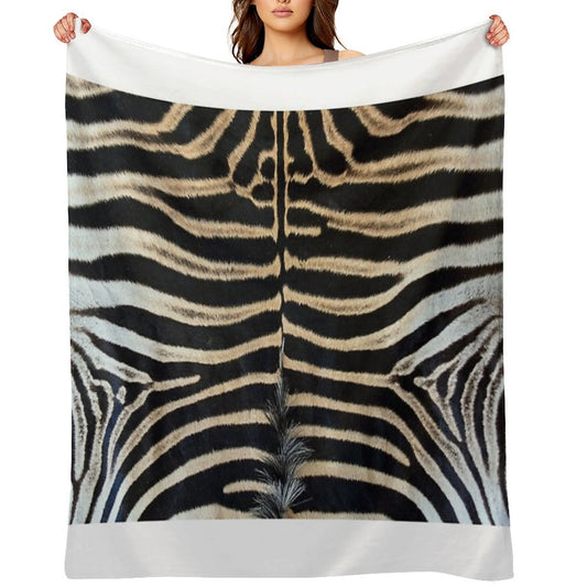 Zebra Pattern (highest Resolution & Quality) Machine-washable Throw Blanket