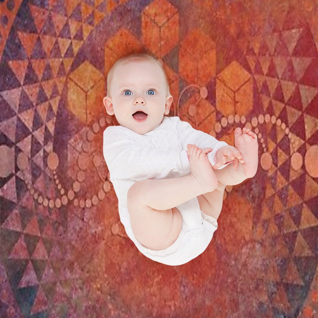 Desert Crop Circle Sustainable Throw Blanket